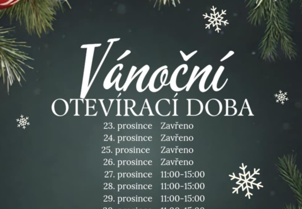 Vánoční otevírací doba